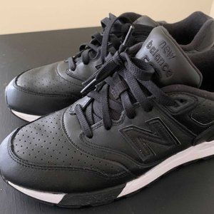 NEW BALANCE ML597BLL BLACK LEATHER MENS SHOES 8.5